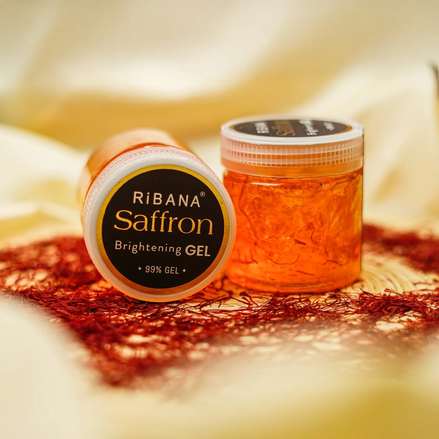 Saffron Gel 130ml - Ribana Saffron Soothing Gel for Glowing Skin