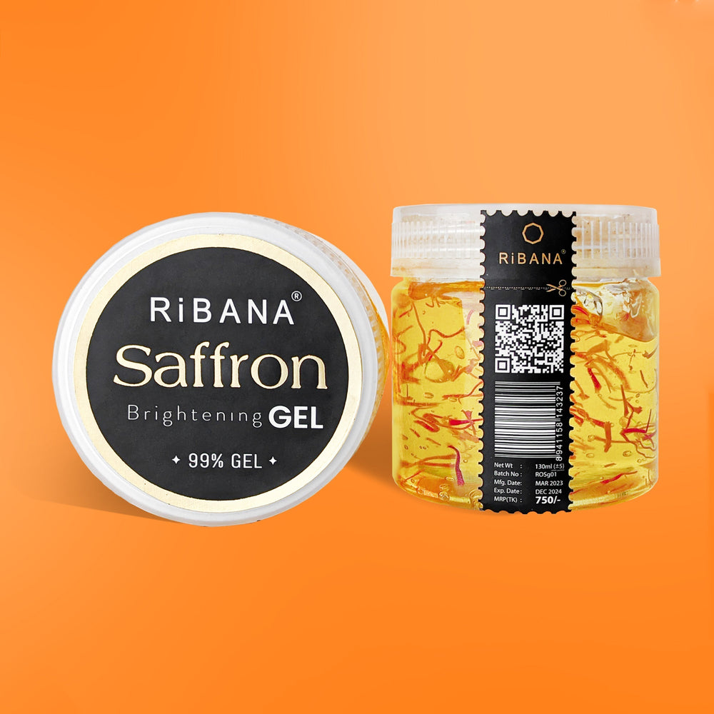 Ribana Saffron Brightening Gel 130ml – Brightens Skin & Reduces Dark Spots