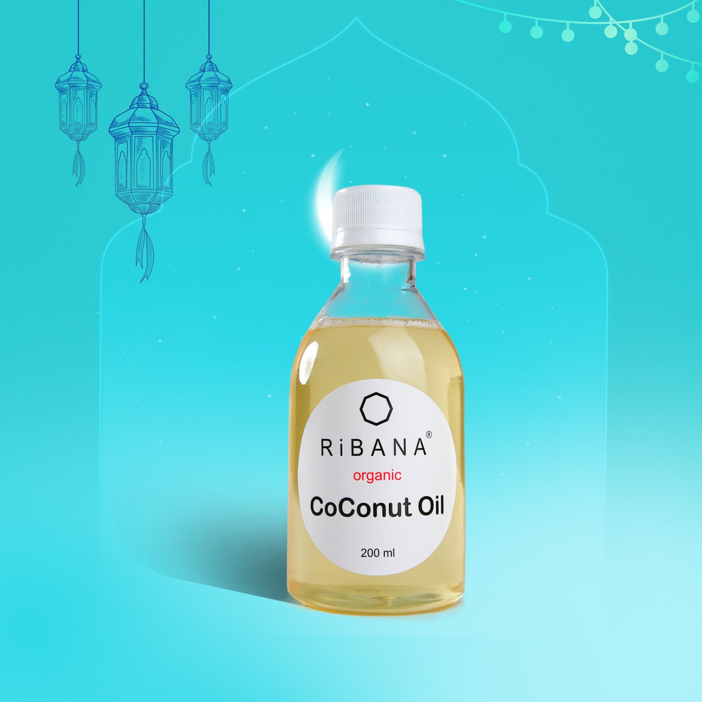 Coconut Oil - RiBANA Organic Cold Pressed Coconut Oil 200ml