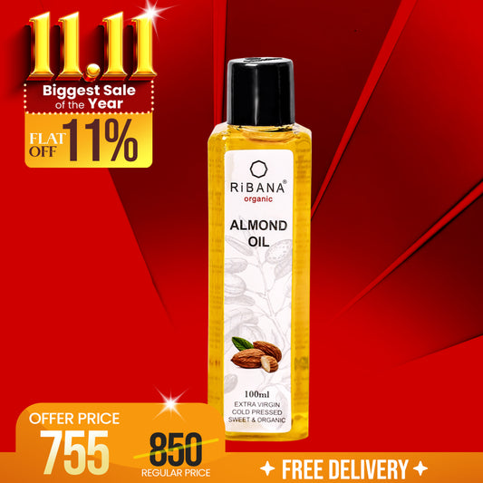 RiBANA Organic Almond Oil - 100ml