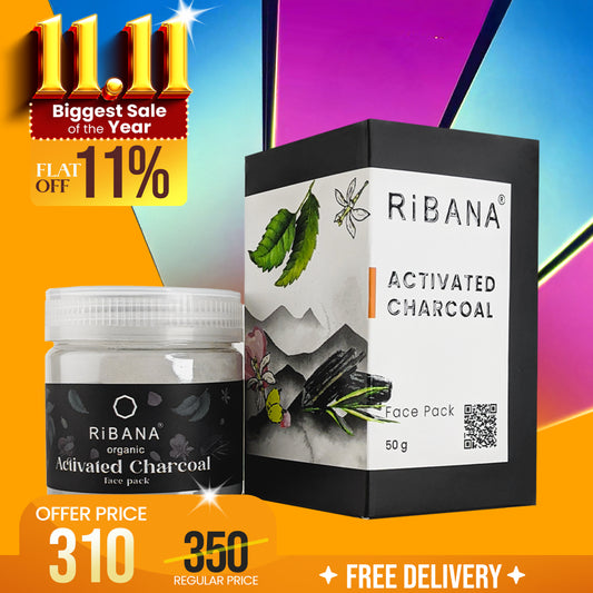 RiBANA Activated Charcoal Face Pack - 50gm