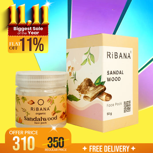 RiBANA Sandalwood Face Pack - 50gm