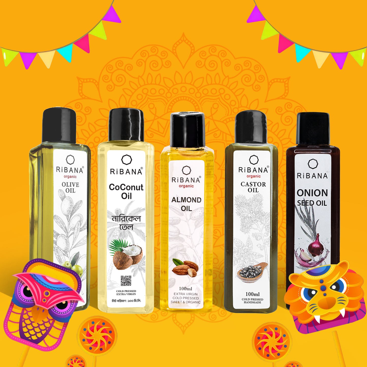 Ribana Organic Oil Combo Gift Box