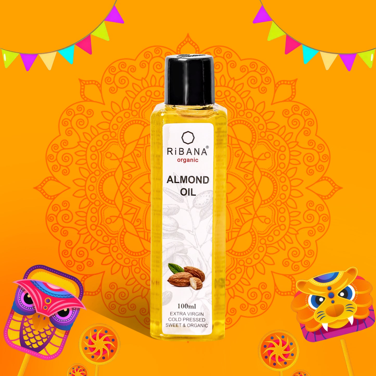 RiBANA Organic Almond Oil - 100ml