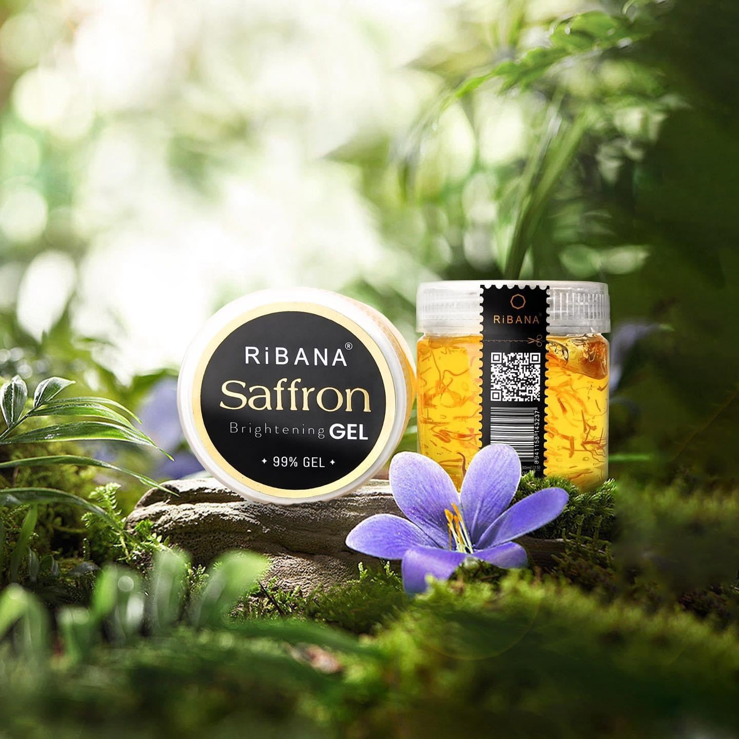 Saffron Gel 130ml - Ribana Saffron Soothing Gel for Glowing Skin