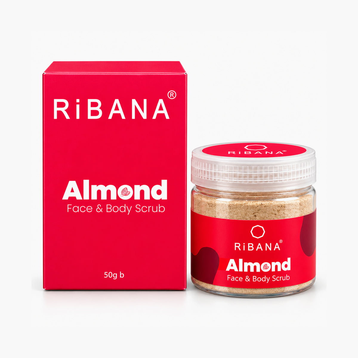 Ribana Almond Face & Body Scrub - 50gm