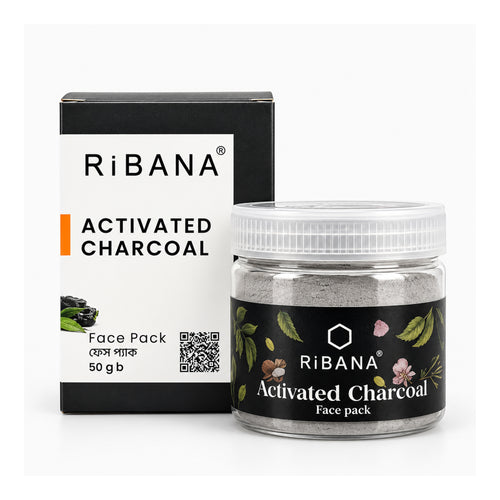 RiBANA Activated Charcoal Face Pack - 50gm
