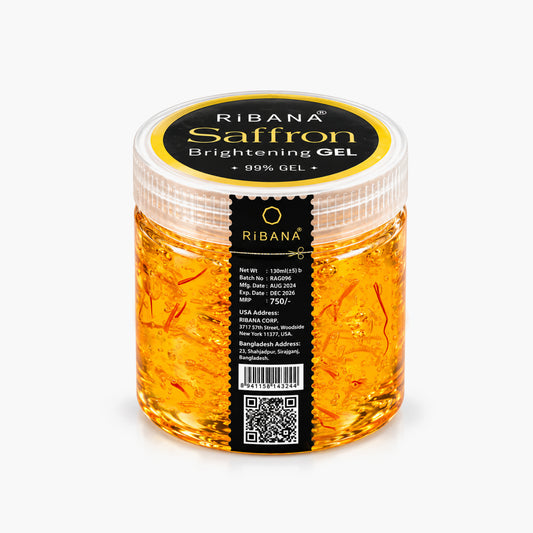 Ribana Saffron Brightening Gel 130ml – Brightens Skin & Reduces Dark Spots
