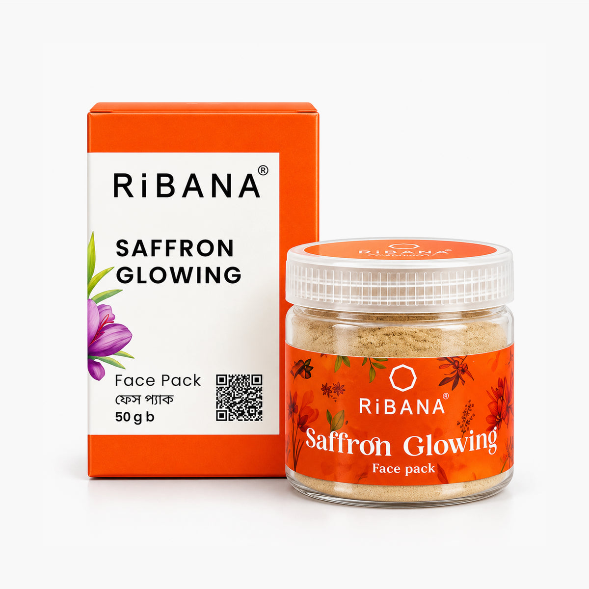 RiBANA Saffron Glowing Face Pack - 50gm